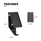 Wall Mount Phone Holder and Headphone Rack