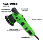 Dual Action Polisher For Car Detailing | M8S V2 - 5in Plate, 8mm Throw, 1000W