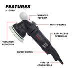 Dual Action Orbital Polisher | M15 Pro - 5in Plate, 15mm Throw, 1000W