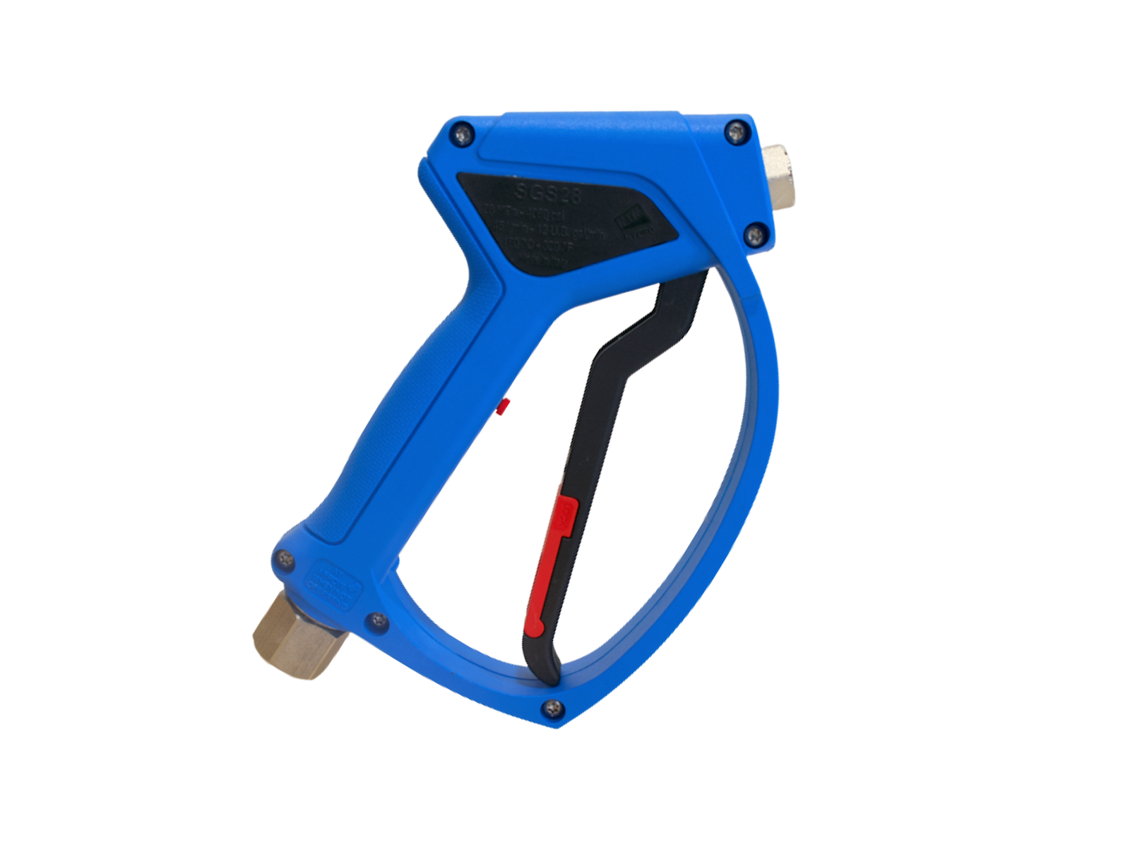 MTM Hydro SGS28 Blue Spray Gun, 4000 PSI, 12 GPM, with Live Swivel