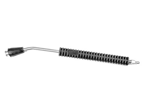 20" Acqualine Stainless Steel Lance, 15 degree Bend, With Boot, Stainless Steel Plug and Coupler.