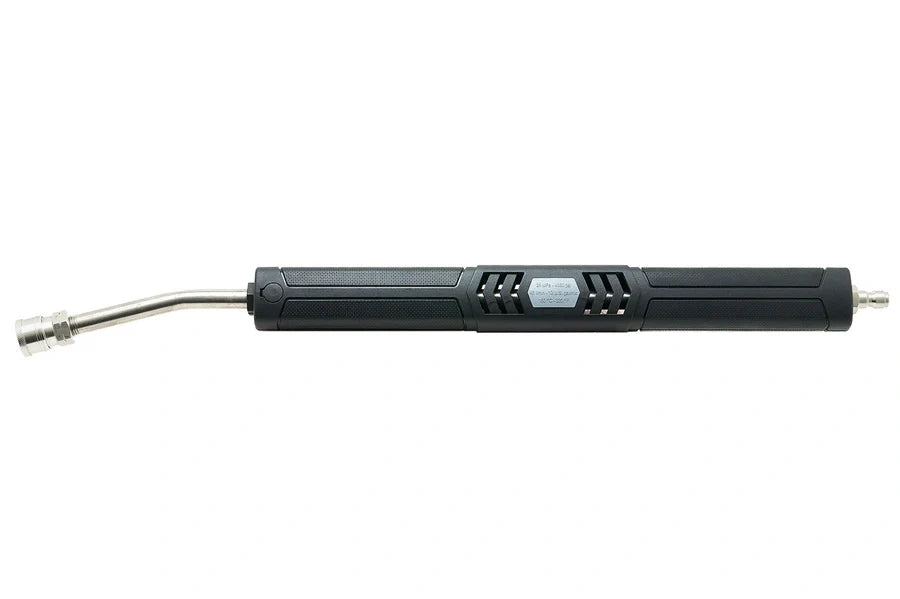 BLACK VENTED SS LANCE EXF 1/4 M NPT 20" BENT W/ QC