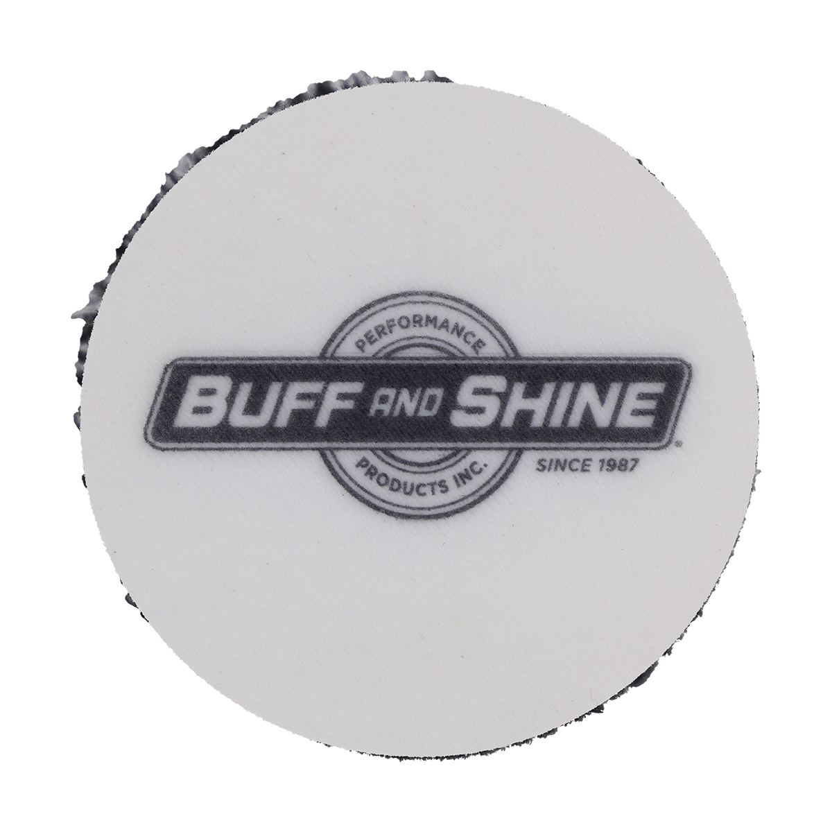 192MFP - 1" URO Fiber® Microfiber Pad (Black/White Fibers) White Foam Interface - Cutting