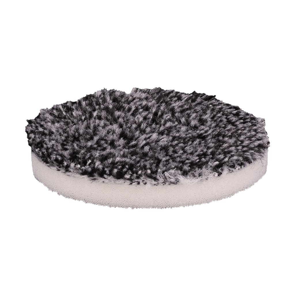 192MFP - 1" URO Fiber® Microfiber Pad (Black/White Fibers) White Foam Interface - Cutting