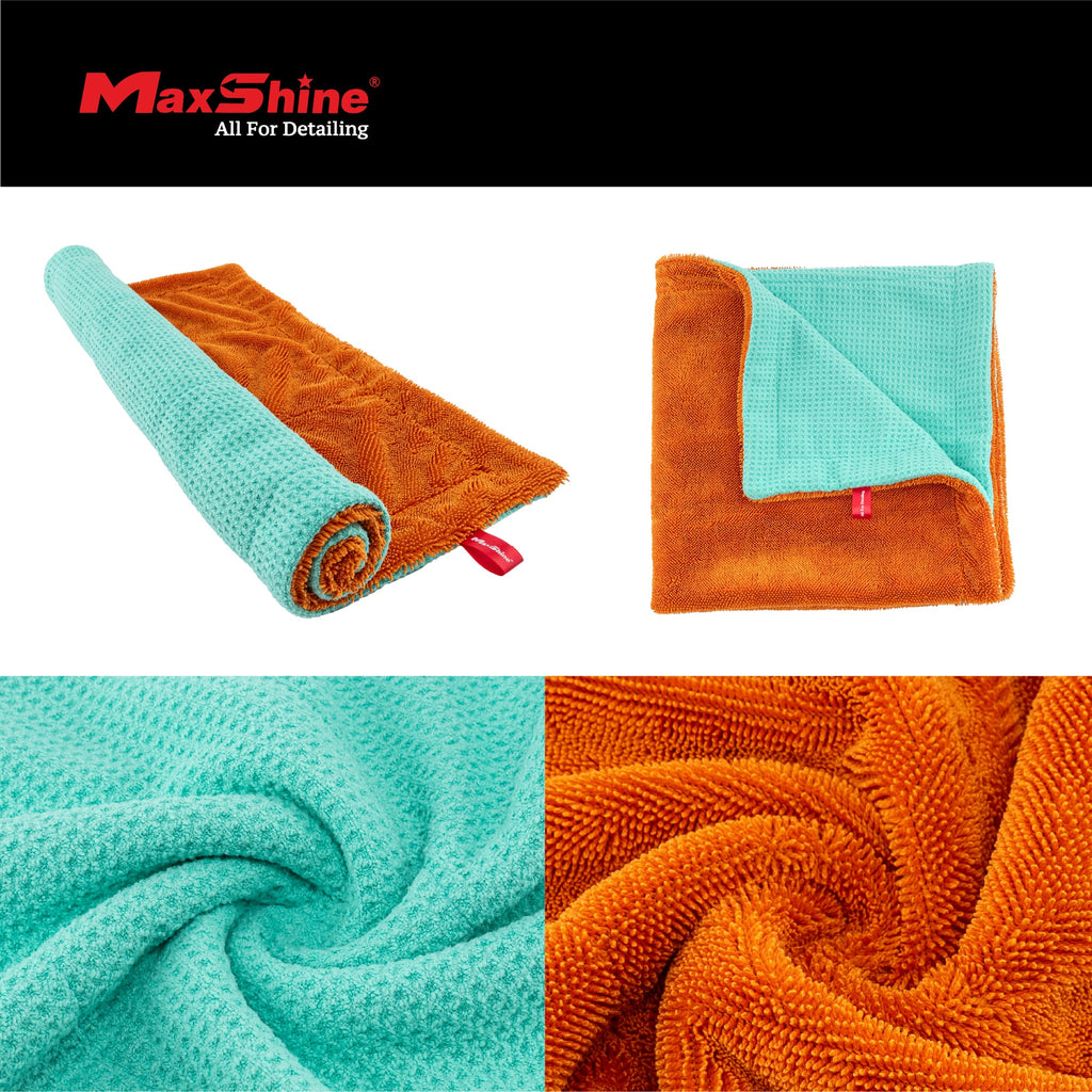 1000GSM Twisted Loop & Waffle Weave Colorful Cleaning Towel