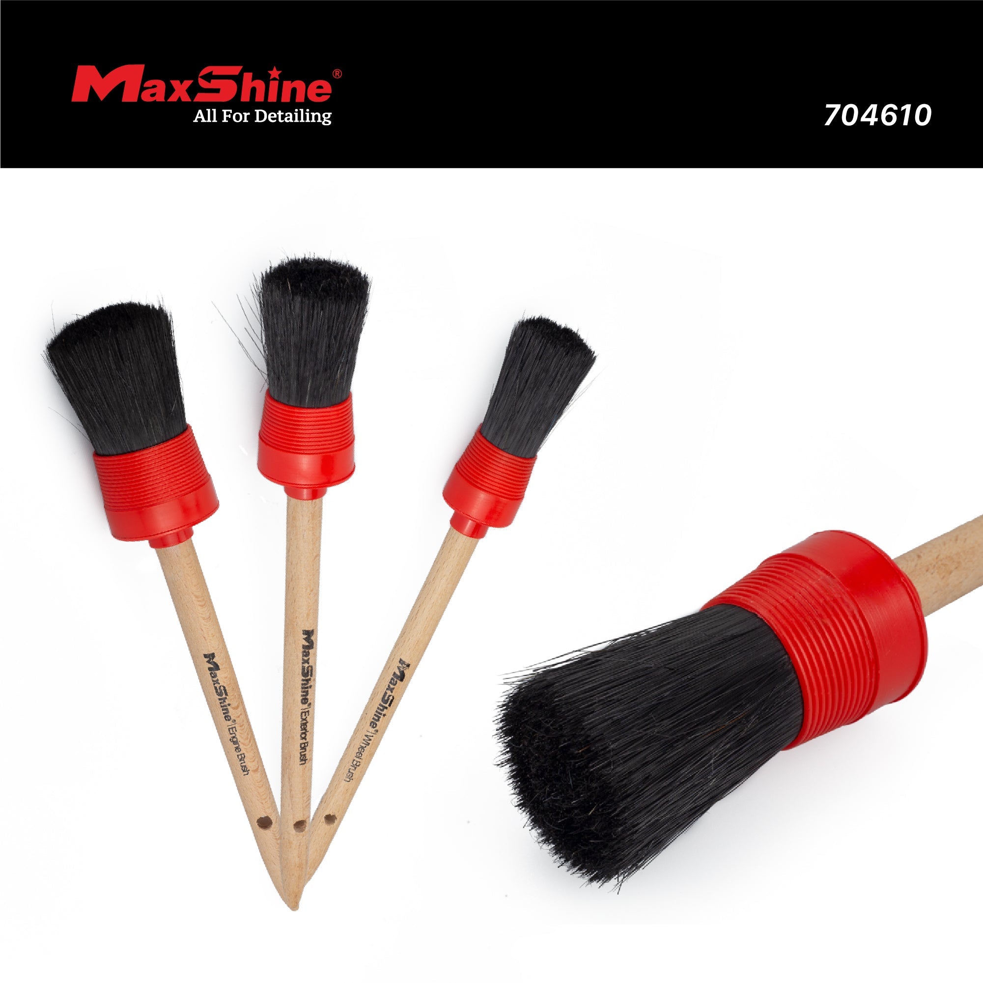 Auto Detailing Brush Set