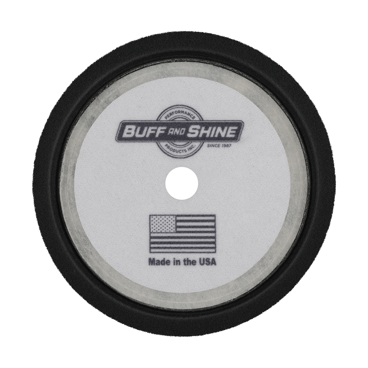 2000G - 8" Black Standard Foam Pad - Final Finishing