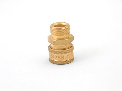 COUPLER BRASS 3/8 QC X M22 M