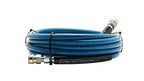 3/8" Kobrajet Smooth Blue Hose, 4300 PSI, 25 FT, W/ SS QC'S