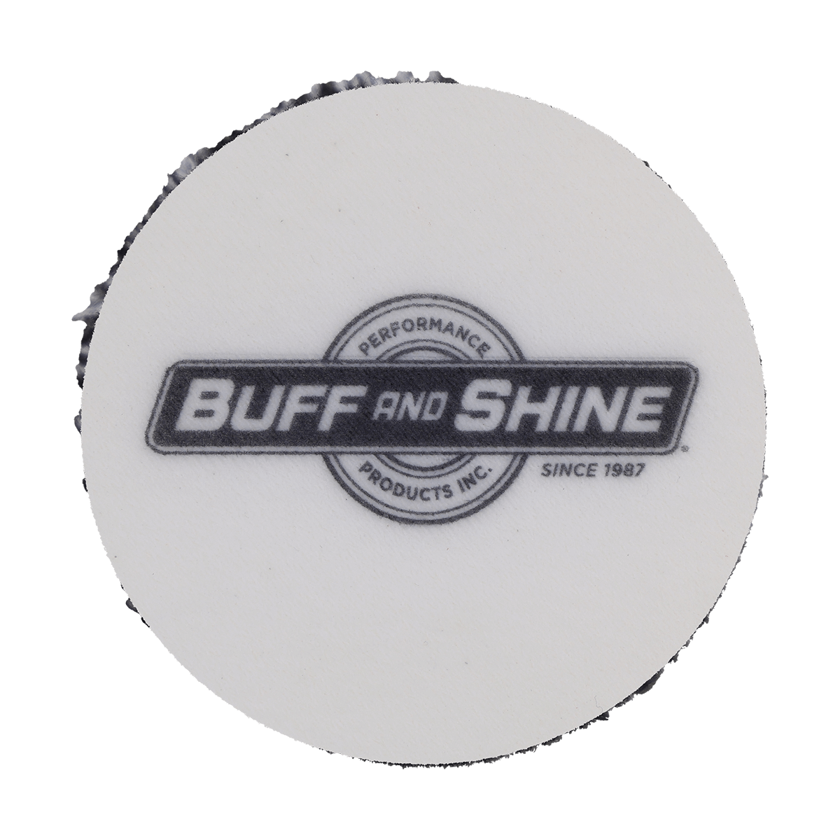 292MFP - 2" URO Fiber® Microfiber Pad (Black/White Fibers) White Foam Interface - Cutting
