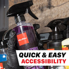 Trigger Bottle Holder | Spray Bottle Hanger - 8 Bottles