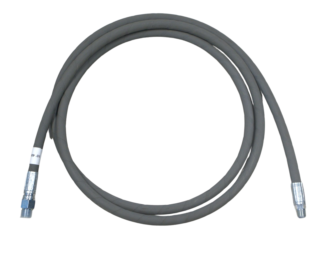 JUMPER HOSE/WHIP LINE 3/8 X 10' 4300 PSI - WRAPPED GREY