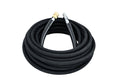 3/8" Kobrajet Black Hose, 4300 PSI, 50 FT, Brass Socket and Plated Steel Plug.