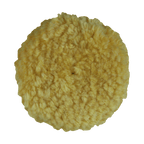 301GY - 3" Yellow Wool Blend (4 Ply Twist) Grip Wool Pad - Polishing