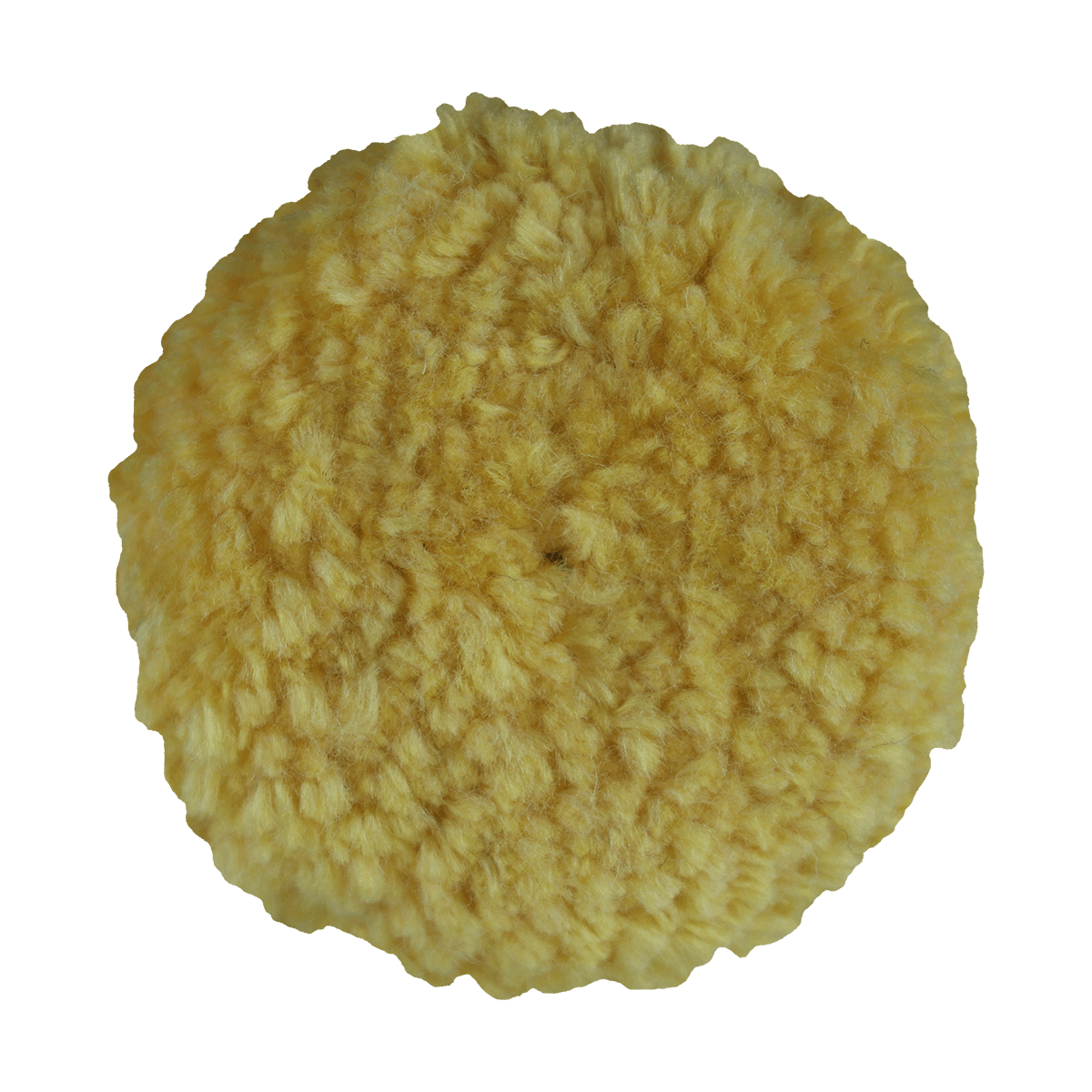 301GY - 3" Yellow Wool Blend (4 Ply Twist) Grip Wool Pad - Polishing
