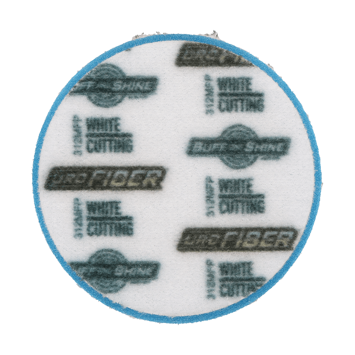 312MFP - 3" URO Fiber® Microfiber Pad (White Fibers) Light Blue Foam Interface (Edge Bevel) - Cutting