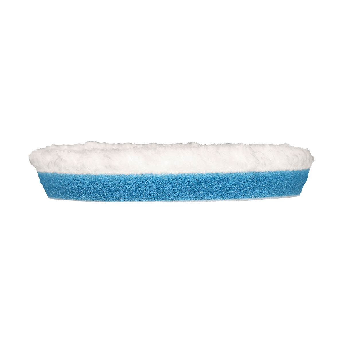 312MFP - 3" URO Fiber® Microfiber Pad (White Fibers) Light Blue Foam Interface (Edge Bevel) - Cutting