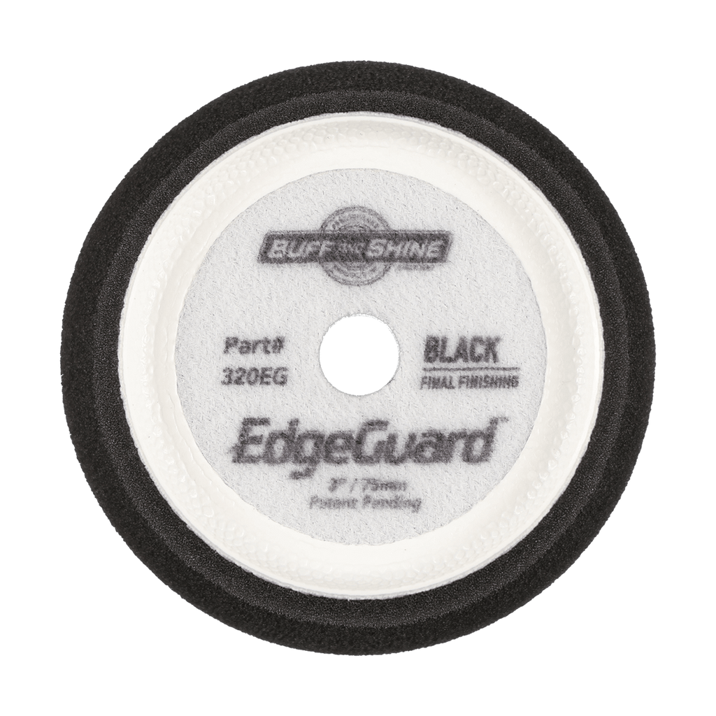 320EG - 3" Black EdgeGuard™ Foam Pad - Final Finishing