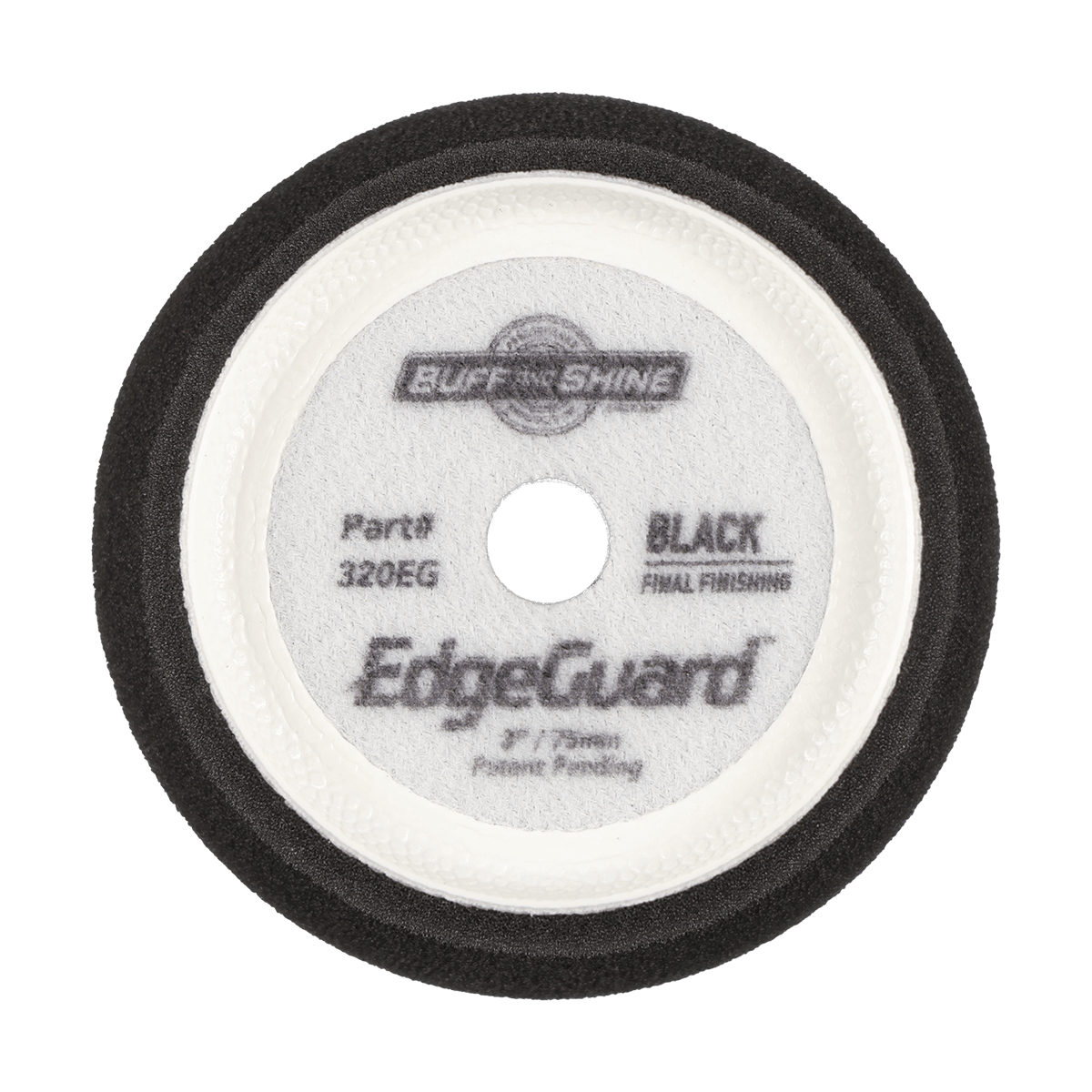 320EG - 3" Black EdgeGuard™ Foam Pad - Final Finishing