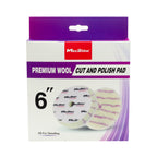 Premium Wool Cut and Polish Pads - 3in, 5in, 6in