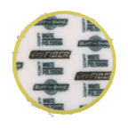 322MFP - 3" URO Fiber® Microfiber Pad (White Fibers) Dark Yellow Foam Interface (Edge Bevel) - Polishing
