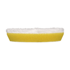 322MFP - 3" URO Fiber® Microfiber Pad (White Fibers) Dark Yellow Foam Interface (Edge Bevel) - Polishing