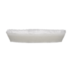 332MFP - 3" URO Fiber® Microfiber Pad (White Fibers) White Foam Interface (Edge Bevel) - Final Finishing