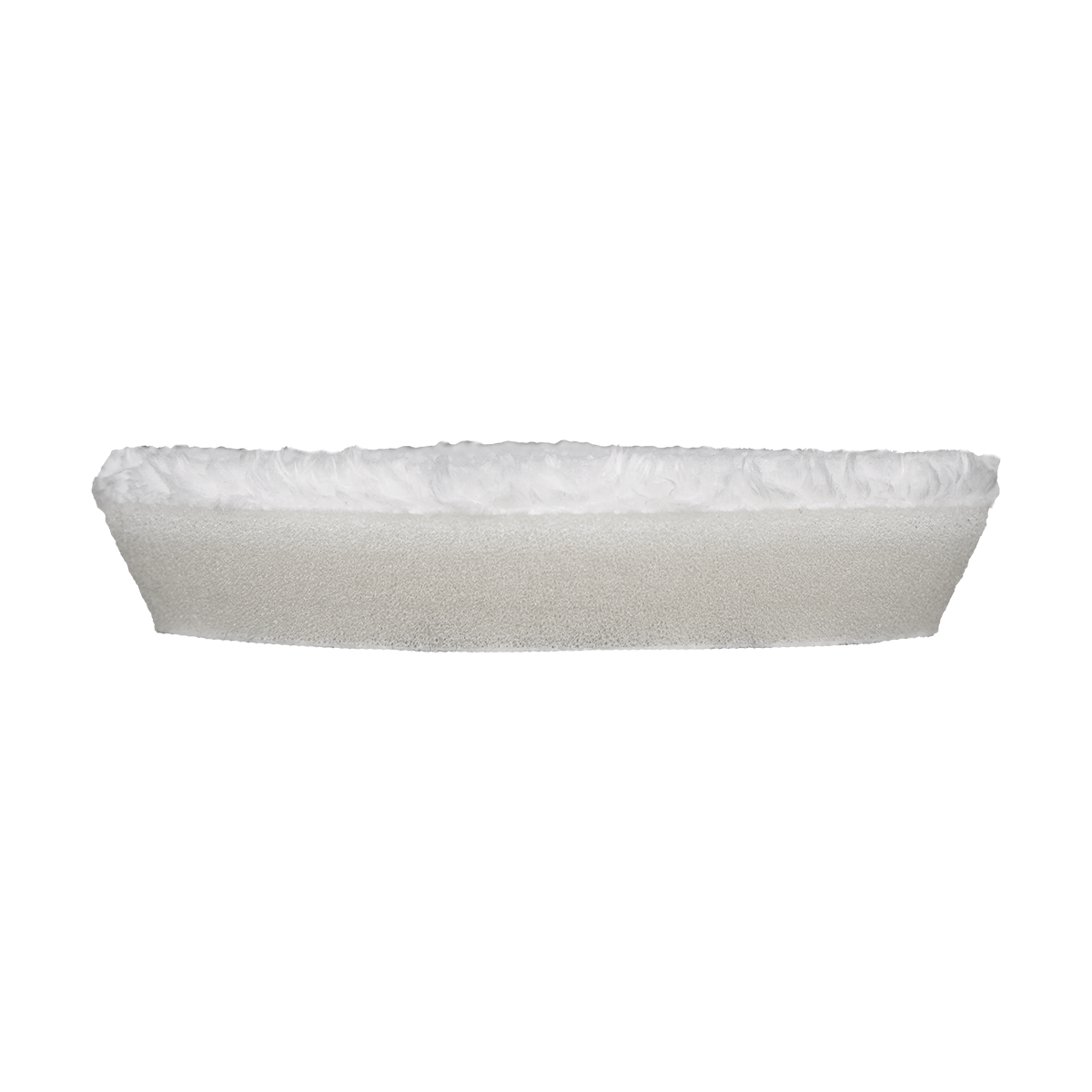 332MFP - 3" URO Fiber® Microfiber Pad (White Fibers) White Foam Interface (Edge Bevel) - Final Finishing