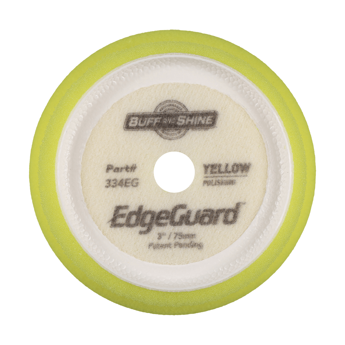 334EG - 3" Yellow EdgeGuard™ Foam Pad - Polishing