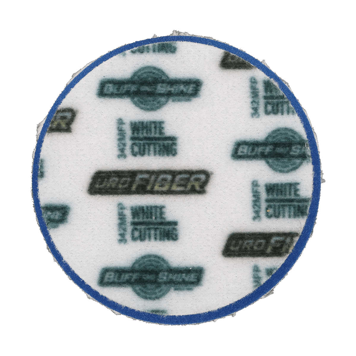342MFP - 3" URO Fiber® Microfiber Pad (White Fibers) Blueberry Foam Interface (Edge Bevel) - Cutting