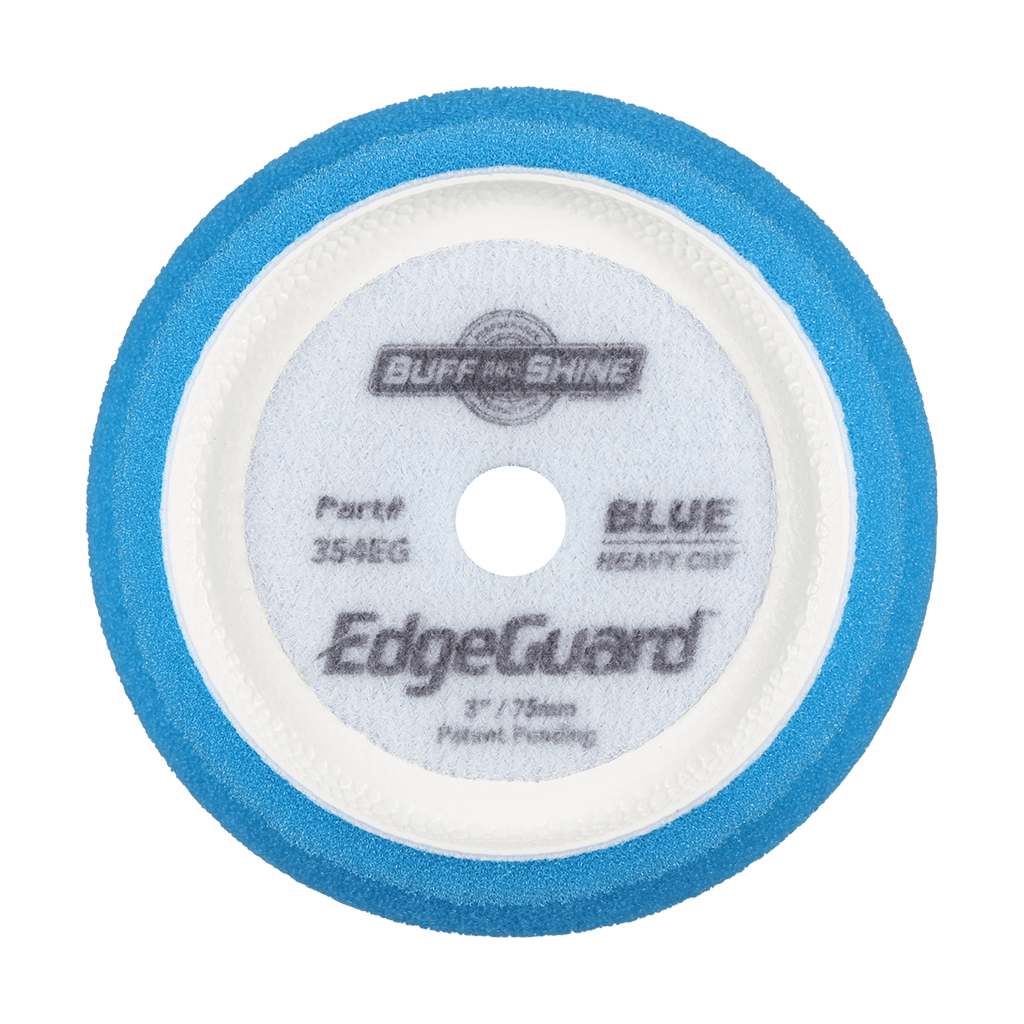 354EG - 3" Blue Coarse EdgeGuard™ Foam Pad - Heavy Cut