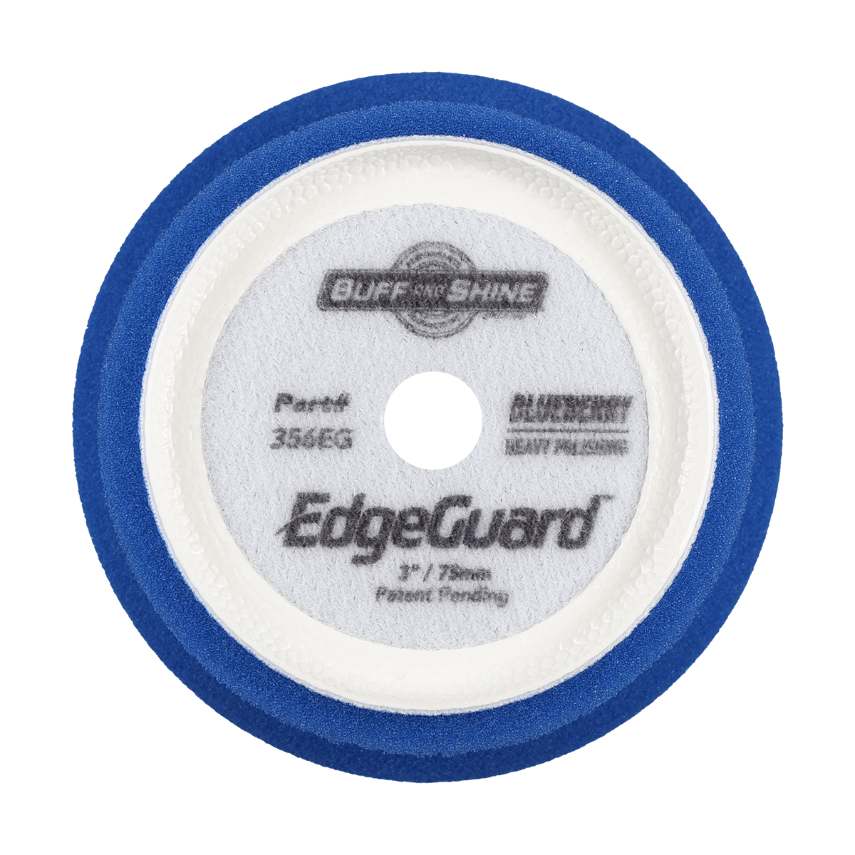 356EG - 3" Blueberry EdgeGuard™ Foam Pad - Heavy Polishing