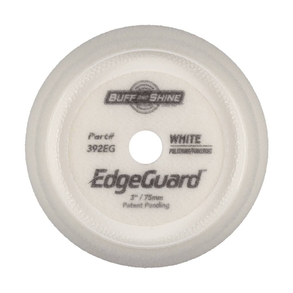 392EG - 3" White EdgeGuard™ Foam Pad - Polishing/Finishing