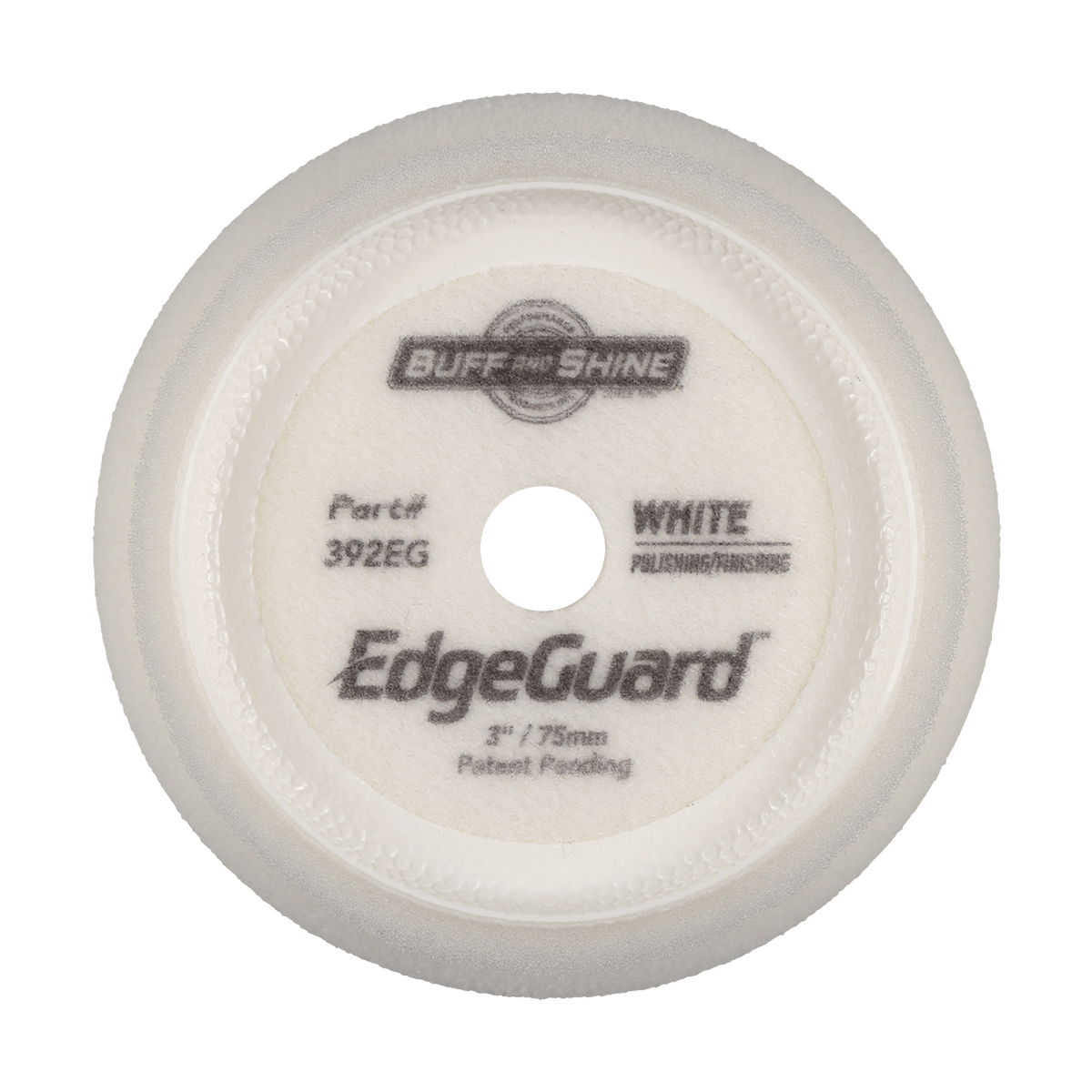 392EG - 3" White EdgeGuard™ Foam Pad - Polishing/Finishing
