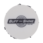 392MFP-BK - 3" URO Fiber® Microfiber Pad (Black Fibers) White Foam Interface - Finishing