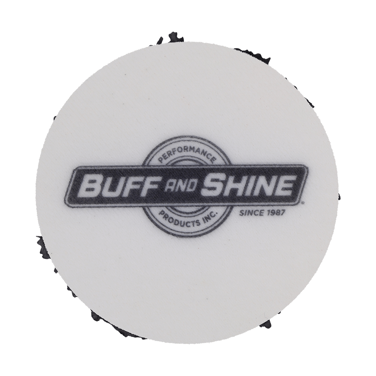 392MFP-BK - 3" URO Fiber® Microfiber Pad (Black Fibers) White Foam Interface - Finishing