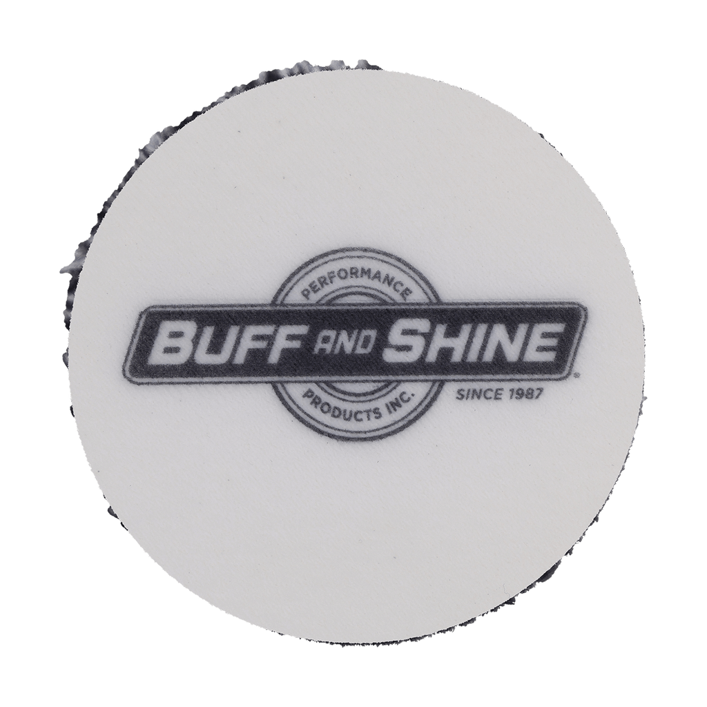 392MFP - 3" URO Fiber® Microfiber Pad (Black/White Fibers) White Foam Interface - Cutting