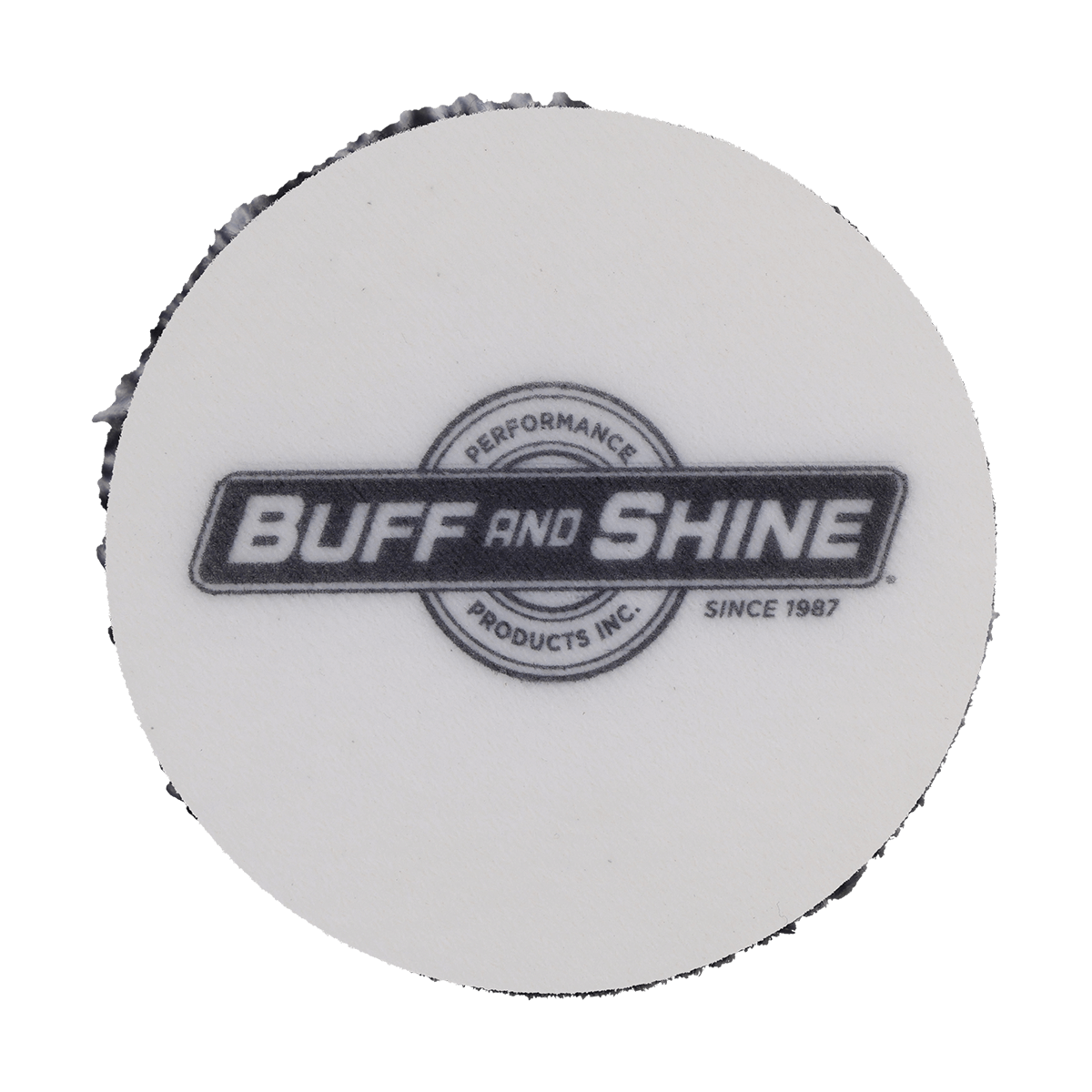 392MFP - 3" URO Fiber® Microfiber Pad (Black/White Fibers) White Foam Interface - Cutting