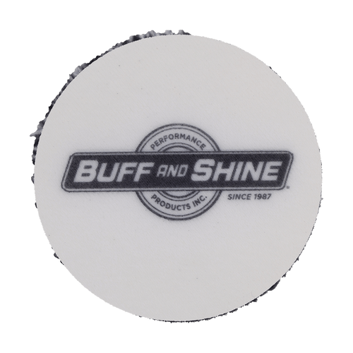 392MFP - 3" URO Fiber® Microfiber Pad (Black/White Fibers) White Foam Interface - Cutting