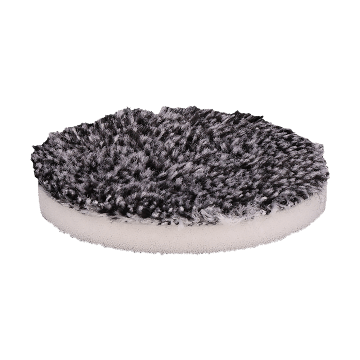 392MFP - 3" URO Fiber® Microfiber Pad (Black/White Fibers) White Foam Interface - Cutting