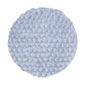 3KFWBW - 3" Blue/White 100% Knitted Wool (Edge Bevel) URO Wool® Pad - Cutting
