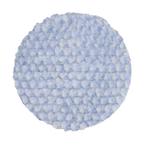 3KFWBW - 3" Blue/White 100% Knitted Wool (Edge Bevel) URO Wool® Pad - Cutting