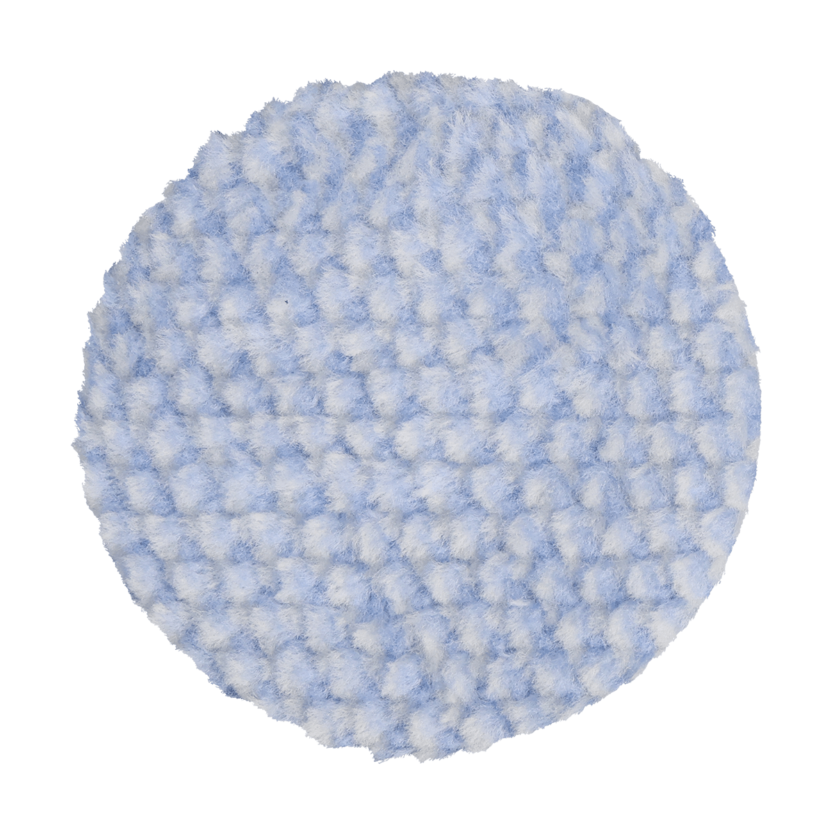 3KFWBW - 3" Blue/White 100% Knitted Wool (Edge Bevel) URO Wool® Pad - Cutting