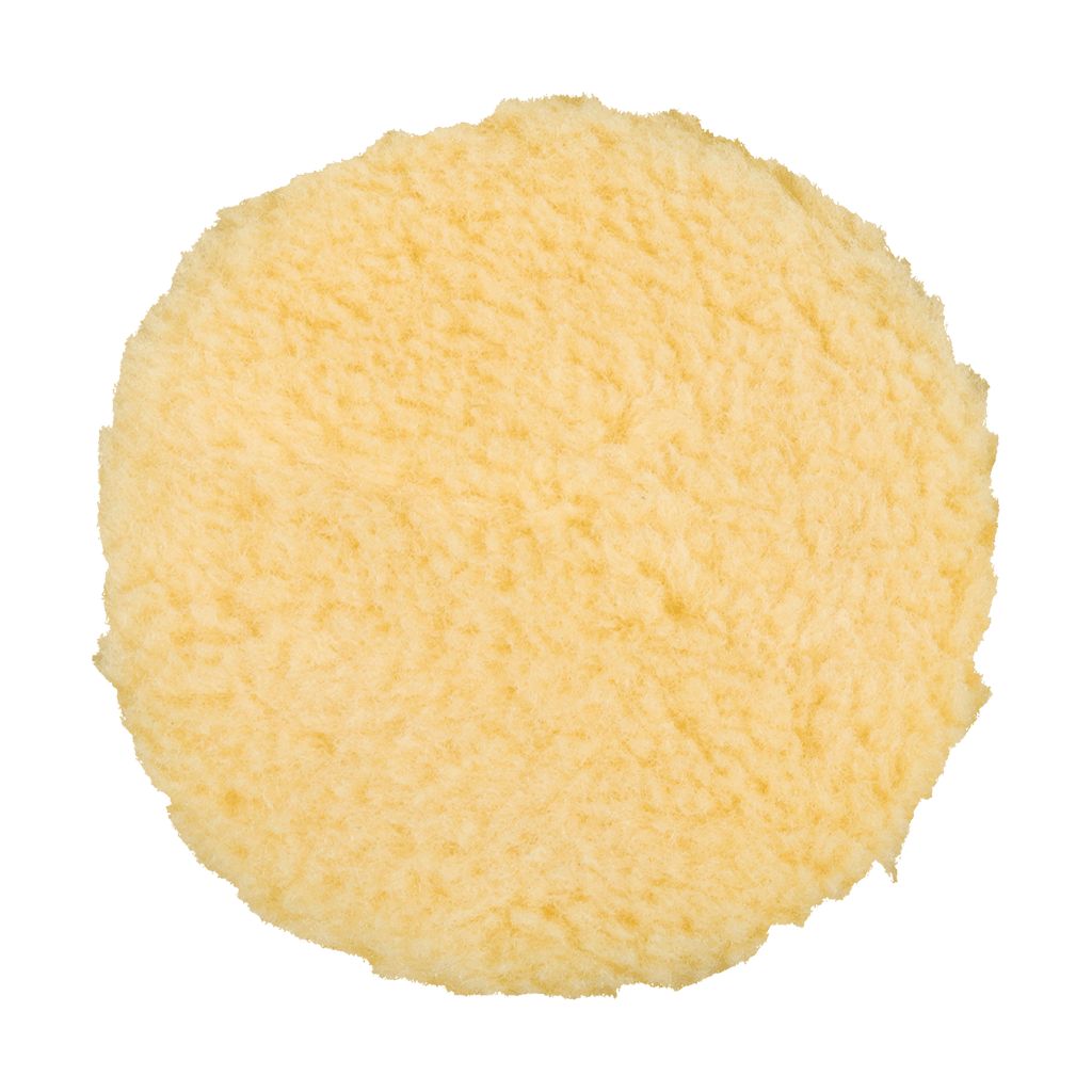 3KFWY - 3" Yellow Knitted Wool (Edge Bevel) URO Wool® Pad - Polishing