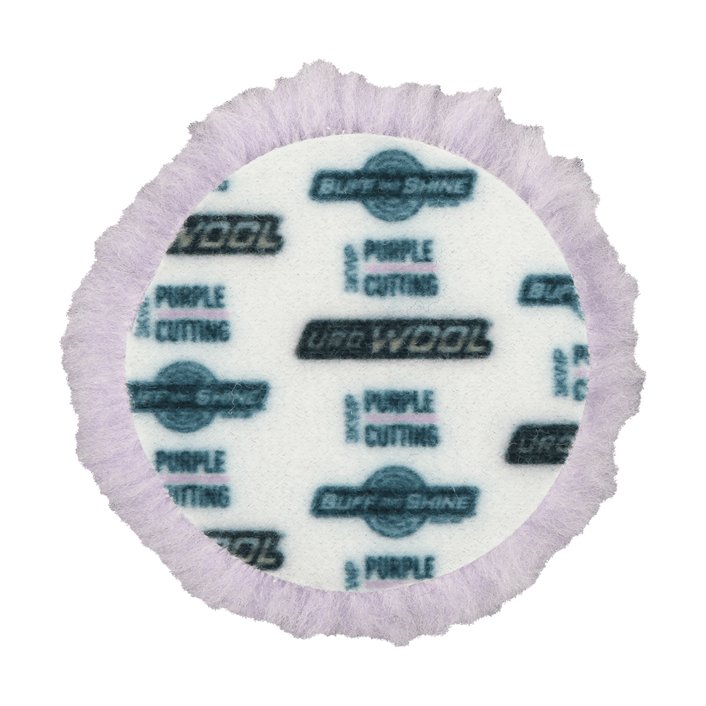 3KWP - 3" Purple 100% Knitted Wool Blend URO Wool® Pad - Cutting