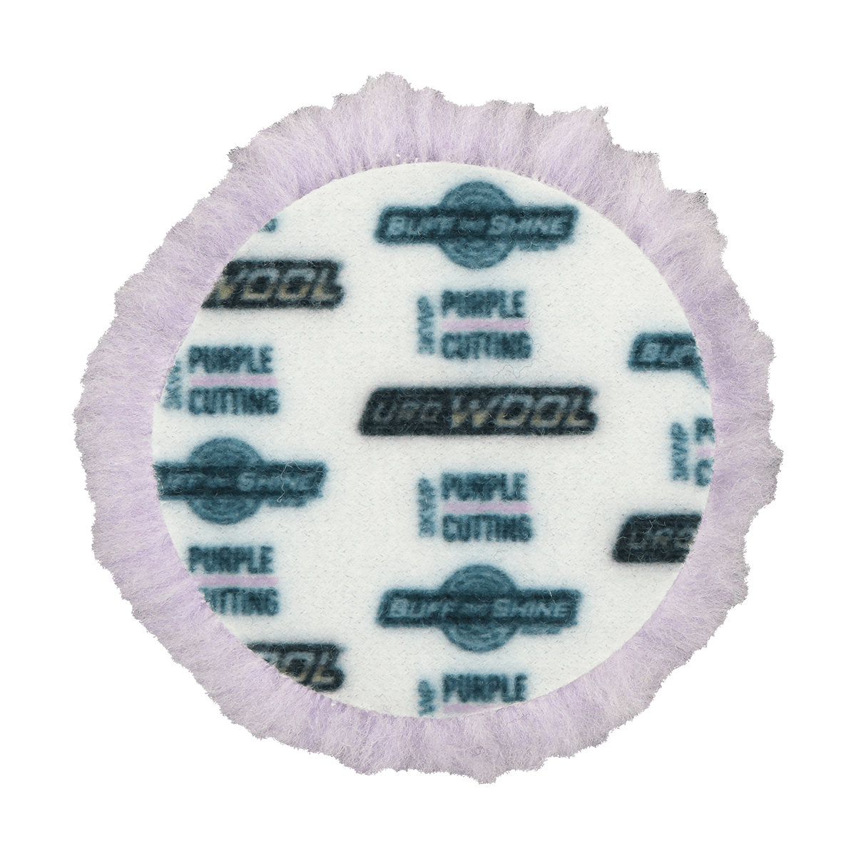3KWP - 3" Purple 100% Knitted Wool Blend URO Wool® Pad - Cutting