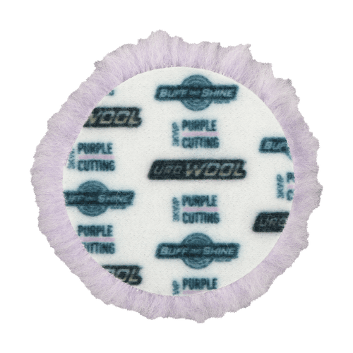 3KWP - 3" Purple 100% Knitted Wool Blend URO Wool® Pad - Cutting