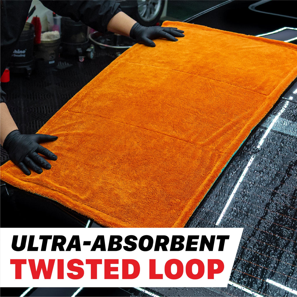 1000GSM Twisted Loop & Waffle Weave Colorful Cleaning Towel
