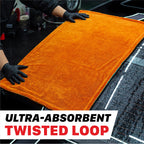 1000GSM Twisted Loop & Waffle Weave Colorful Cleaning Towel