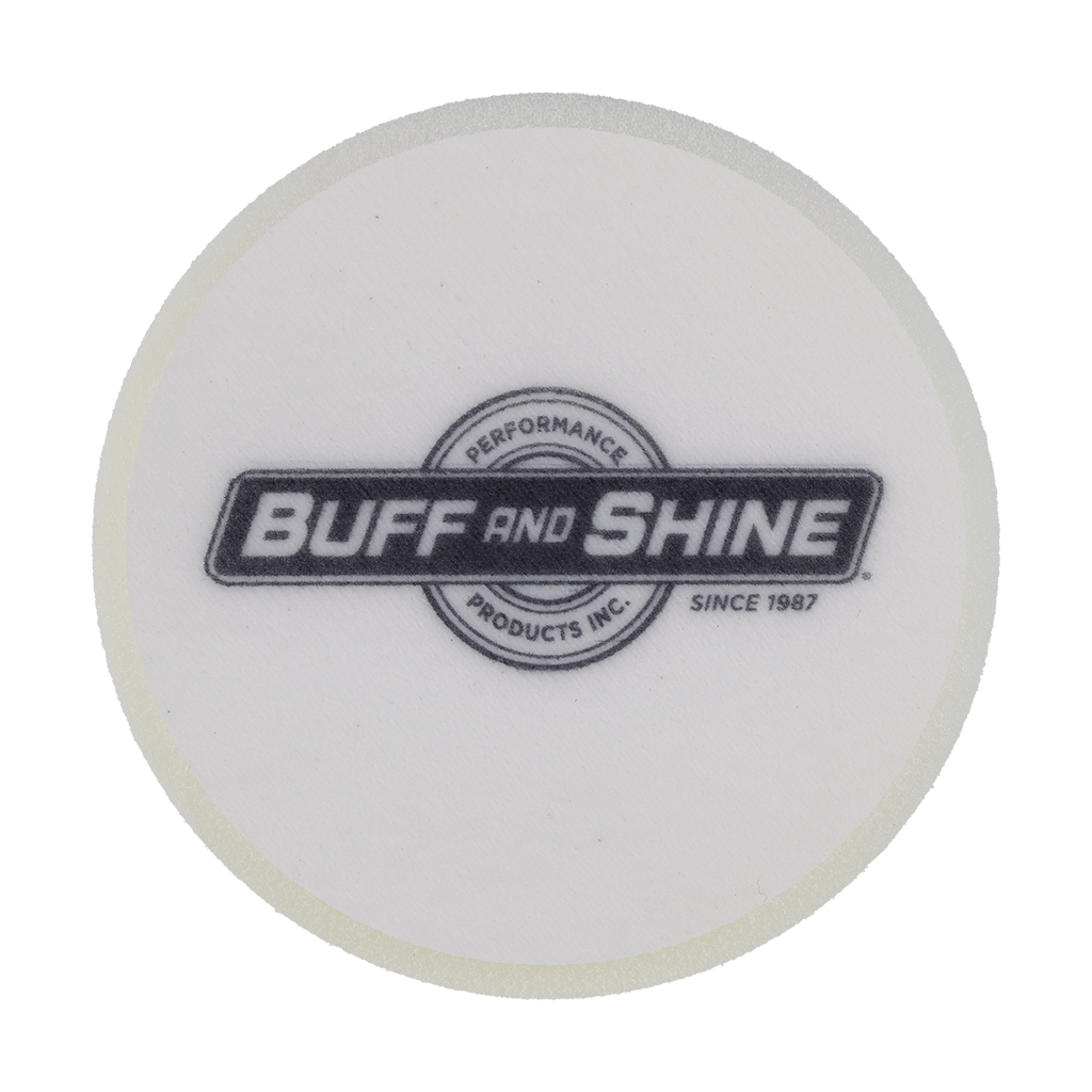 429G - 4" White Soft Standard Foam Pad - Final Finishing